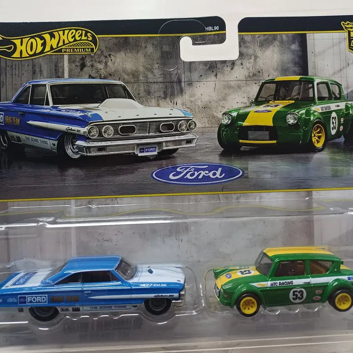 [BUNJANG] Hot Wheels Premium Ford Galaxy 500 + Anglia Race 2-Pack (Rare, Sealed) / 핫휠 포드 갤럭시500 / 포드 앵글리아 레이스 2팩 레어 미개봉 새상품