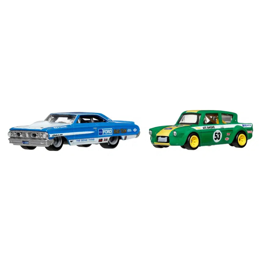 [BUNJANG] Hot Wheels Premium Ford Galaxy 500 + Anglia Race 2-Pack (Rare, Sealed) / 핫휠 포드 갤럭시500 / 포드 앵글리아 레이스 2팩 레어 미개봉 새상품