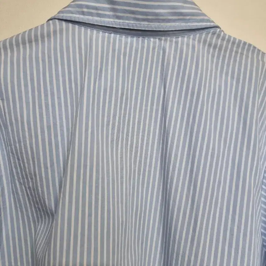 [BUNJANG] COS Striped Collar Shirt / * 코스 반팔 카라 셔츠 95~100  사이즈 추천