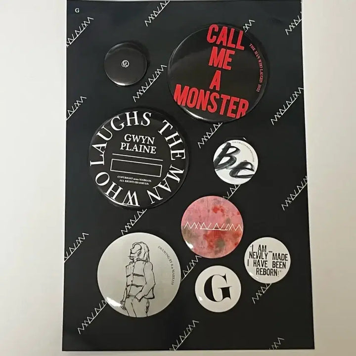[BUNJANG] Park Hyo Shin The Man Who Laughs 2018 MD Pin Button Badge / 박효신 웃는남자 2018 마람md 핀버튼뱃지