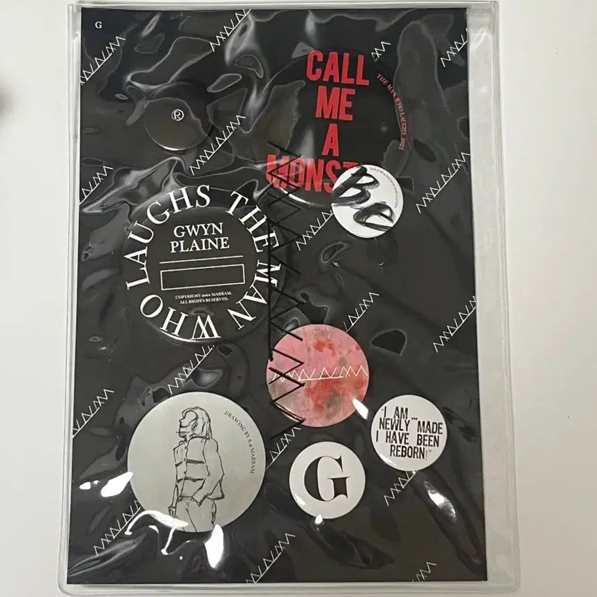 [BUNJANG] Park Hyo Shin The Man Who Laughs 2018 MD Pin Button Badge / 박효신 웃는남자 2018 마람md 핀버튼뱃지