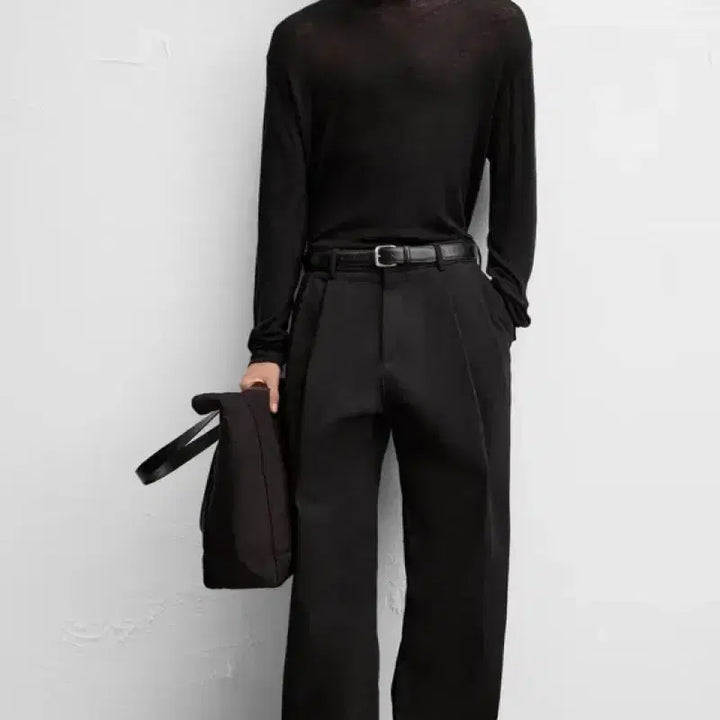 [BUNJANG] Zara Black Two-Tuck Balloon Fit Pants / 자라 블랙 투턱 벌룬핏 팬츠