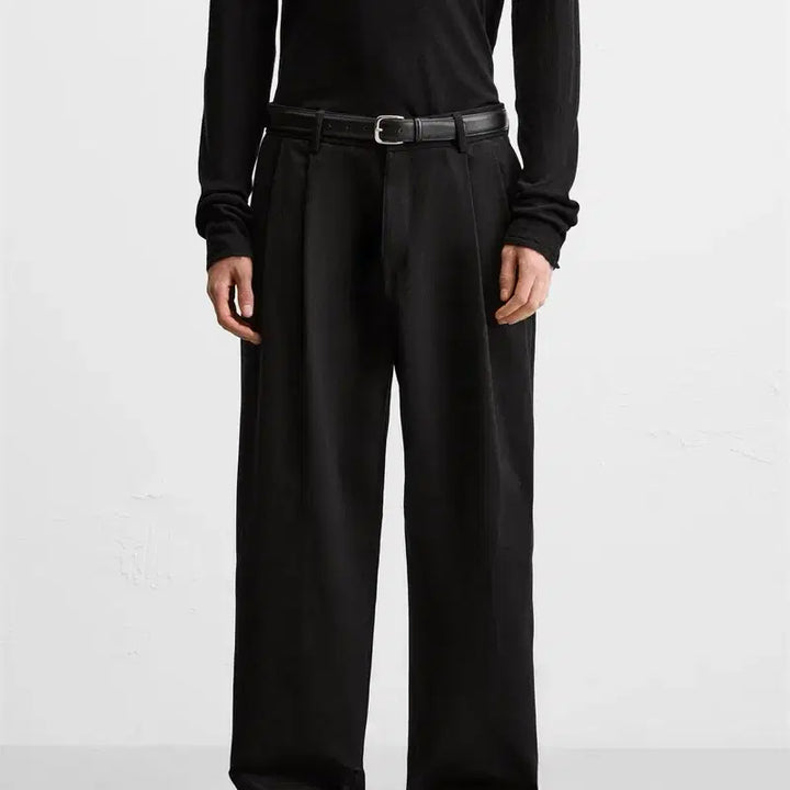 [BUNJANG] Zara Black Two-Tuck Balloon Fit Pants / 자라 블랙 투턱 벌룬핏 팬츠
