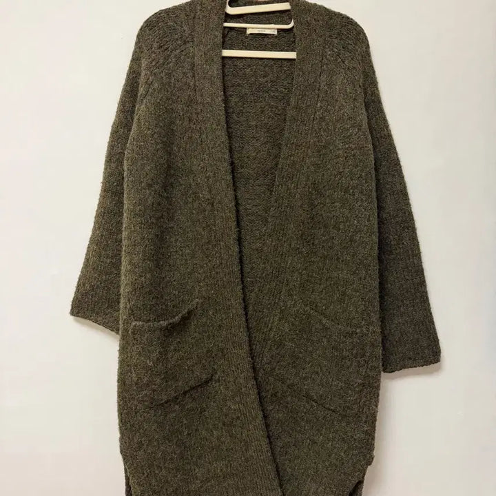 [BUNJANG] Long Cardigan Khaki Heathered / 새상품) 카키 보카시 롱 가디건