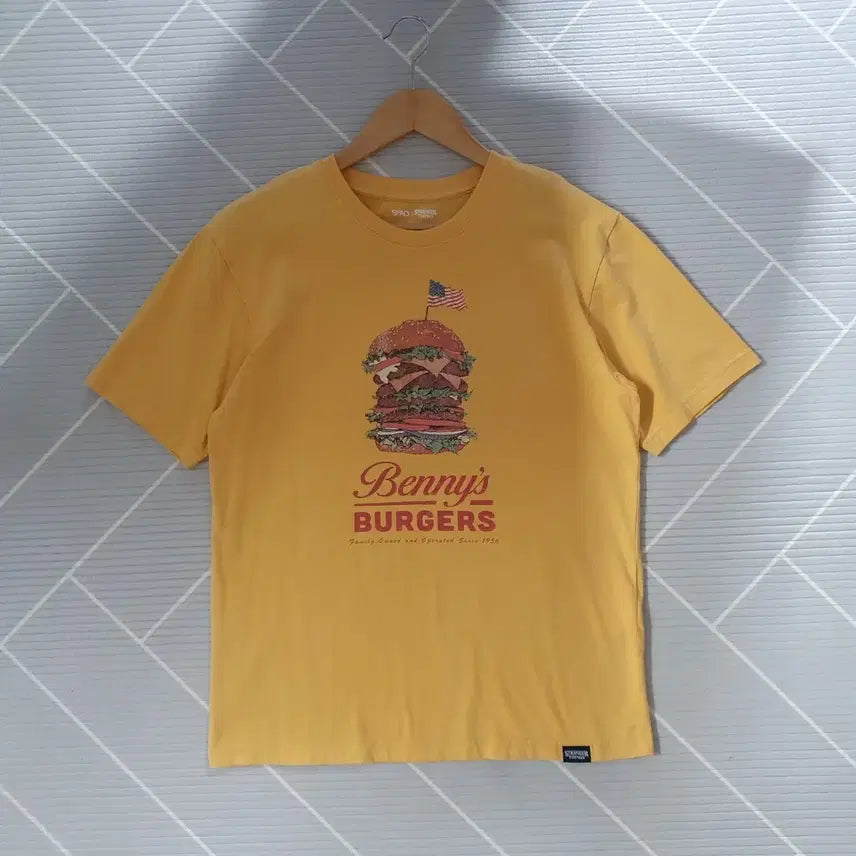 [BUNJANG] SPAO Unisex Venice Burger Short-Sleeve T-Shirt Size 90 / .(1회착용)90 스파오 공용 베니스버거 반팔 티셔츠