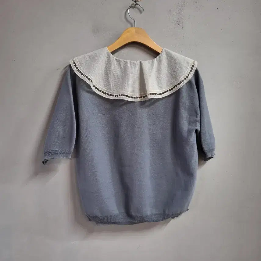 [SOLD OUT] SYSTEM 레이스 컬러블록  니트탑