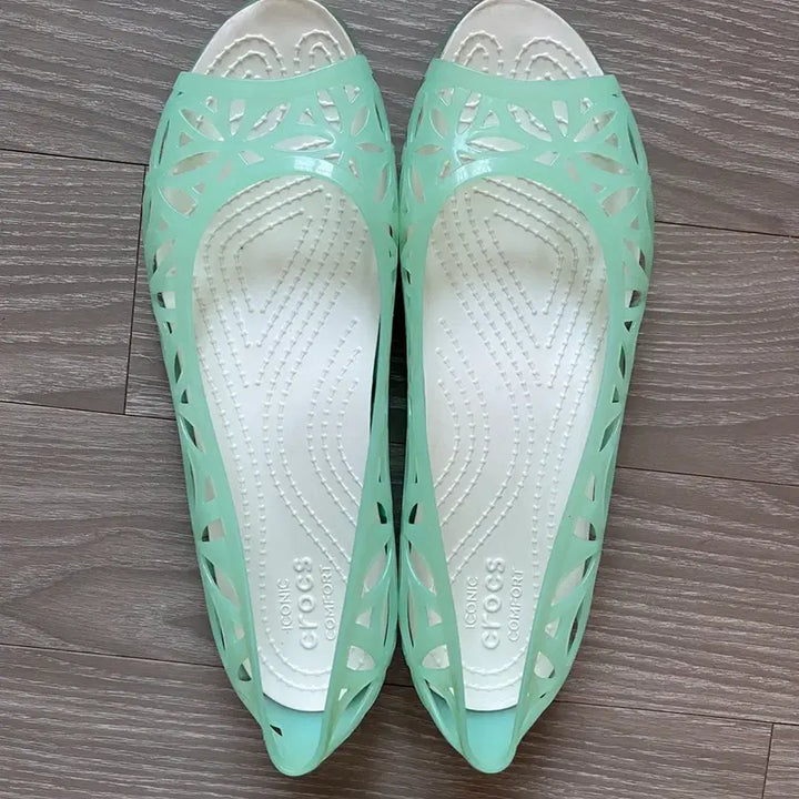 [BUNJANG] Crocs Mint Jelly Flat Shoes Sandals Iconic Comfort / 크록스 민트 젤리플랫슈즈샌들 아이코닉 컴포트 8