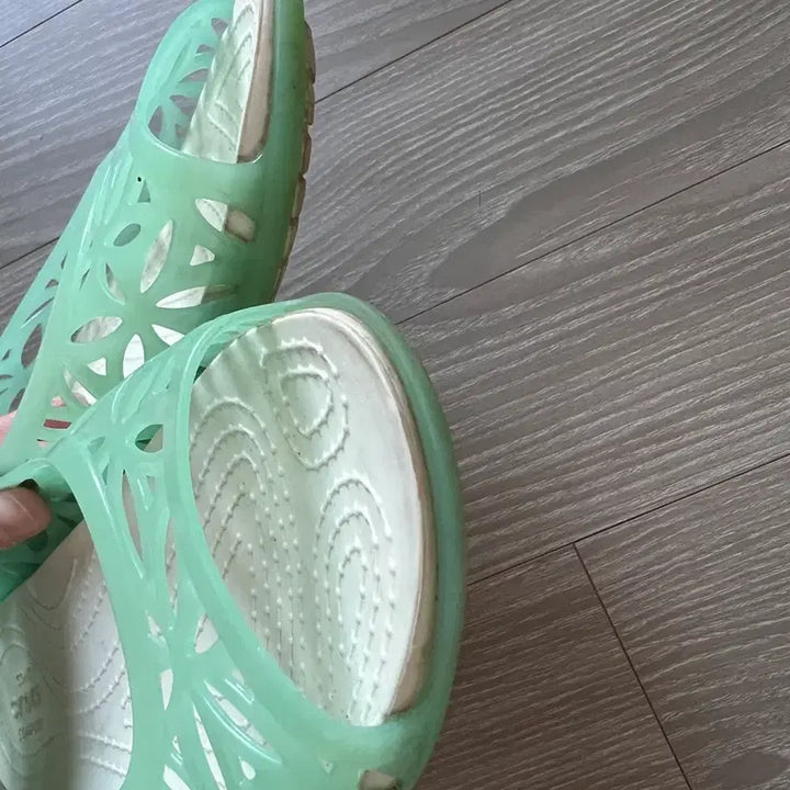 [BUNJANG] Crocs Mint Jelly Flat Shoes Sandals Iconic Comfort / 크록스 민트 젤리플랫슈즈샌들 아이코닉 컴포트 8
