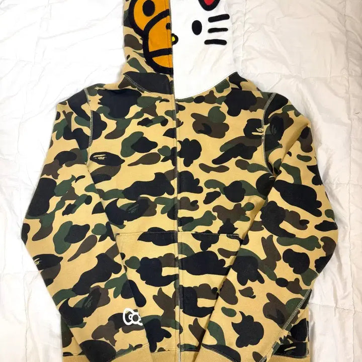 [BUNJANG] BAPE Kitty Hoodie Yellow / 베이프 정품 키티 후드집업 황계
