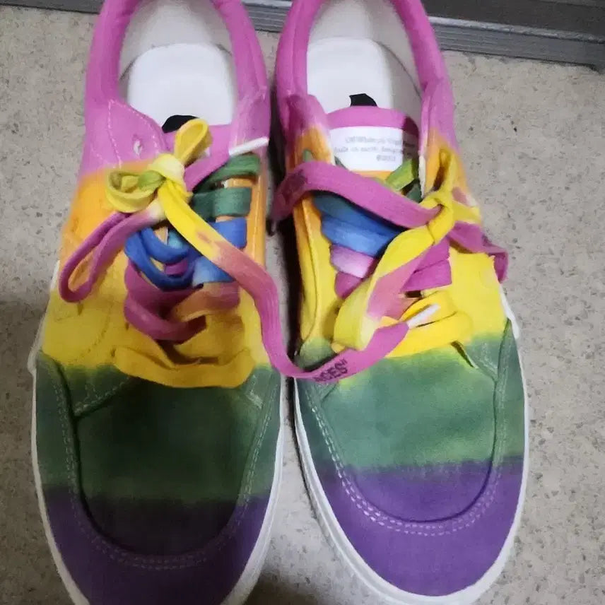 [BUNJANG] Off-White Low Top Sneakers Multicolor / 오프화이트 로우탑 스니커즈 멀티컬러