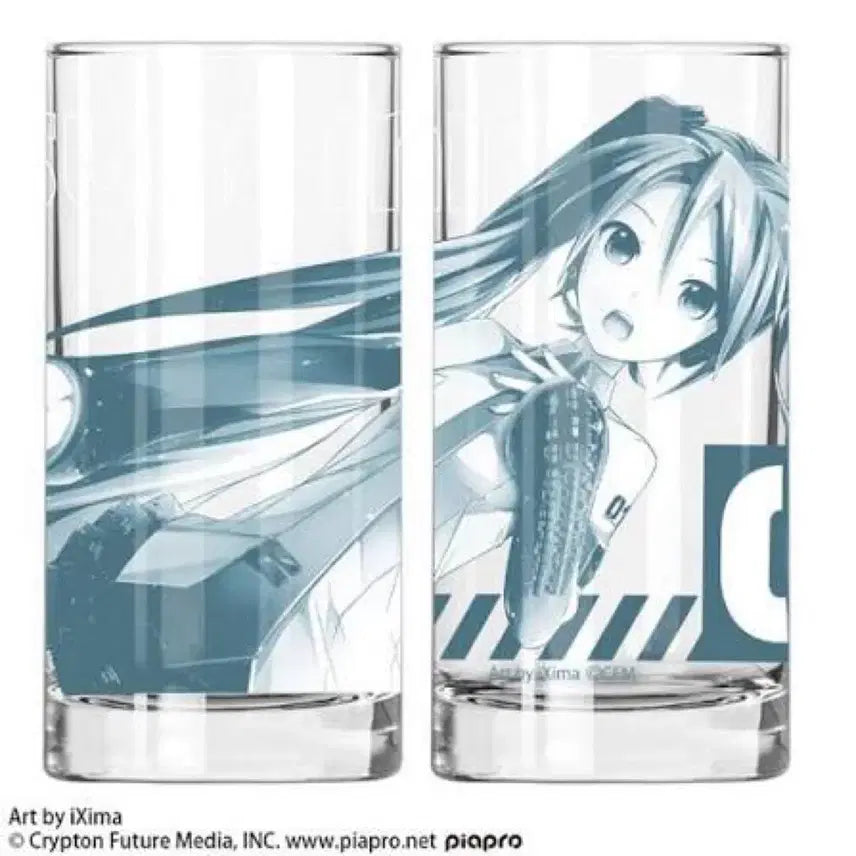[BUNJANG] Hatsune Miku V3 Glass Cup / 하츠네미쿠 v3 글라스 유리컵