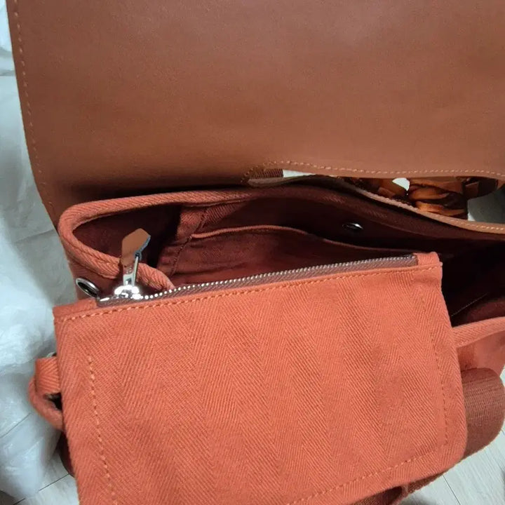 [SOLD OUT] 에르메스 스타일오렌지 캔버스 토트백