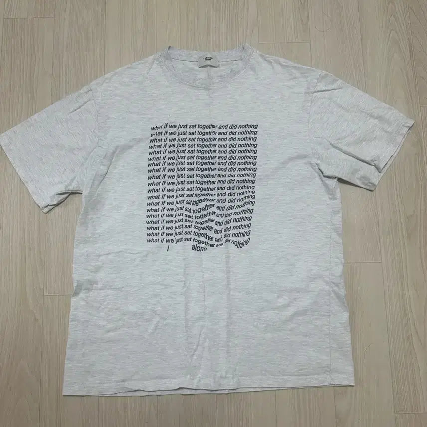 [BUNJANG] White Graphic T-Shirt / 프린팅 흰색 반팔 L