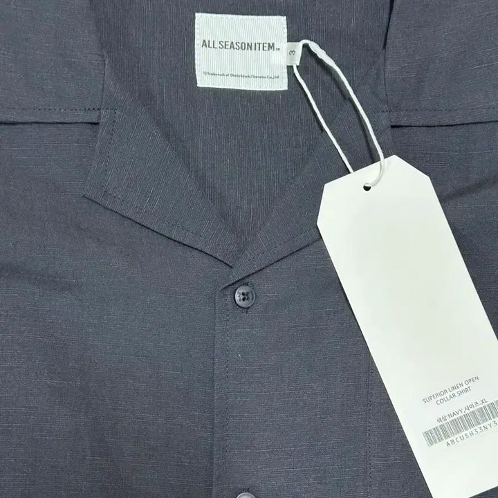 [BUNJANG] Unspecified Long Sleeve Polo Shirt - Navy - Size 3 / 올 시즌 긴팔 카라셔츠 네이비 사이즈 3