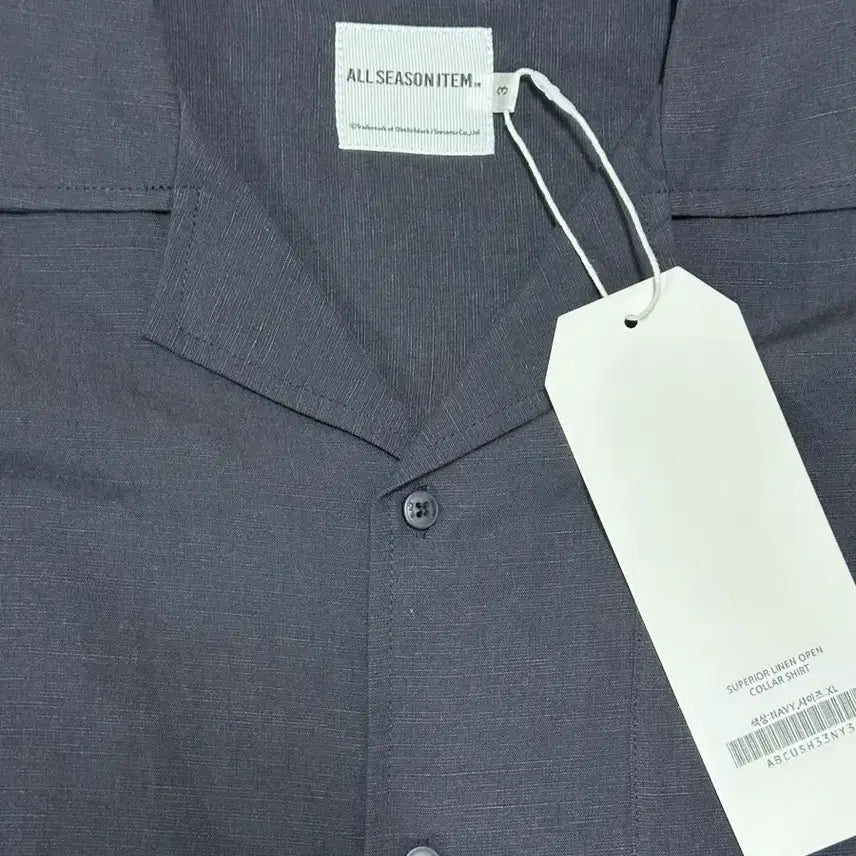 [BUNJANG] Unspecified Long Sleeve Polo Shirt - Navy - Size 3 / 올 시즌 긴팔 카라셔츠 네이비 사이즈 3