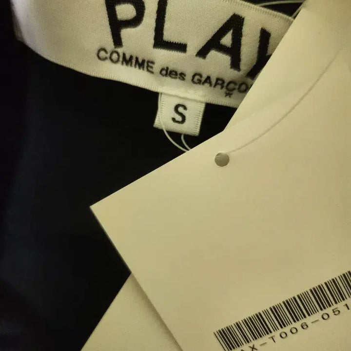 [BUNJANG] Comme des Garçons Navy Heart T-Shirt Polo / 꼼데가르송 네이비 하트 반팔 폴로티 새상품