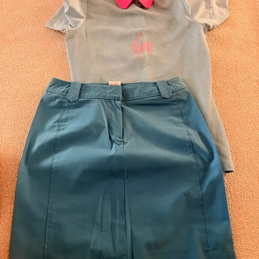 [BUNJANG] Jack&amp;Jill Light Blue H-Line Skirt / 잭앤질 다운된 라이트 블루 H라인 스커트