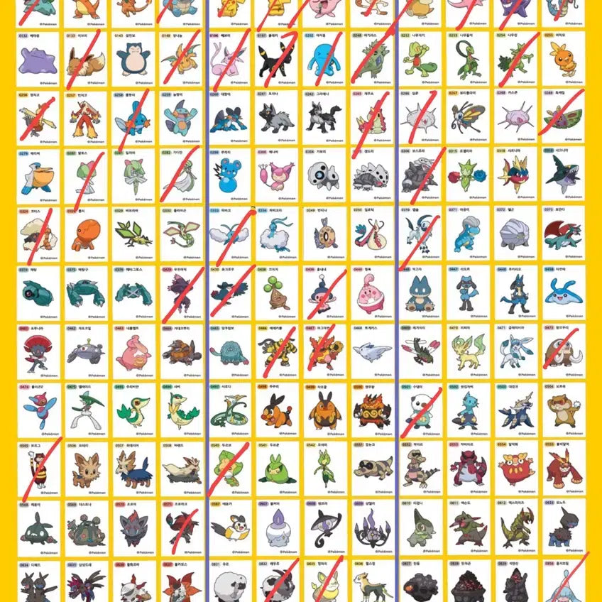 [BUNJANG] Pokemon Tteokbokki Sticker Season 4 / 교환) 포켓몬 띠부씰 시즌4 -> 전시즌