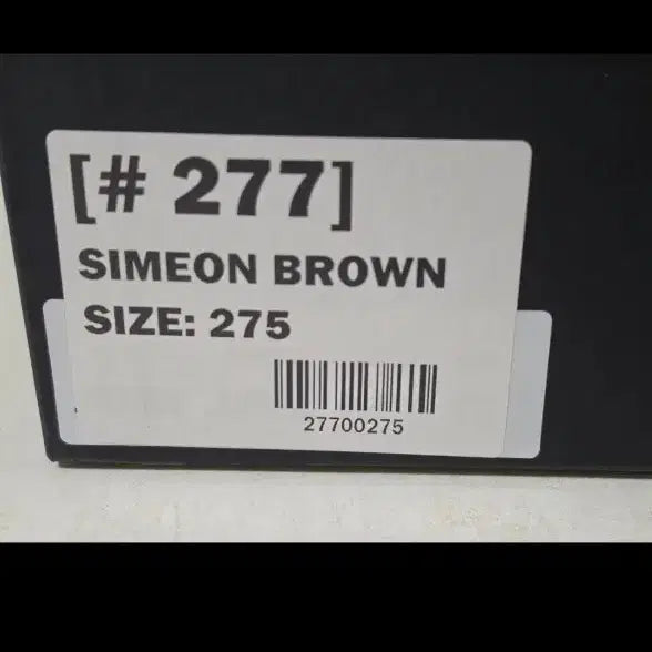 [SOLD OUT] JOSEPH SIMEON 시메온 더비 브라운 구두 275 조셉트