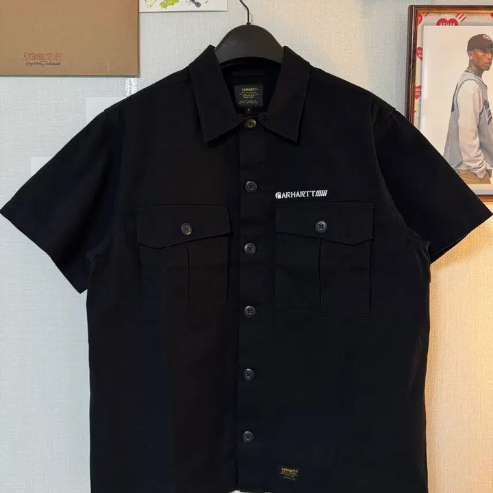 [BUNJANG] Carhartt WIP Bullet Short Sleeve Shirt - Black / [S]칼하트wip Bullet 반팔 셔츠 블랙