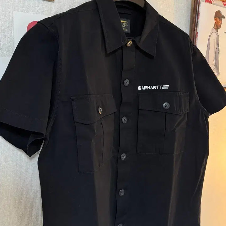 [BUNJANG] Carhartt WIP Bullet Short Sleeve Shirt - Black / [S]칼하트wip Bullet 반팔 셔츠 블랙