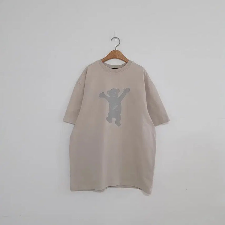 [BUNJANG] WE11DONE Beige Bear Print T-Shirt / No.26051010 WE11DONE 웰던 곰돌이 반팔 티셔츠 베이지