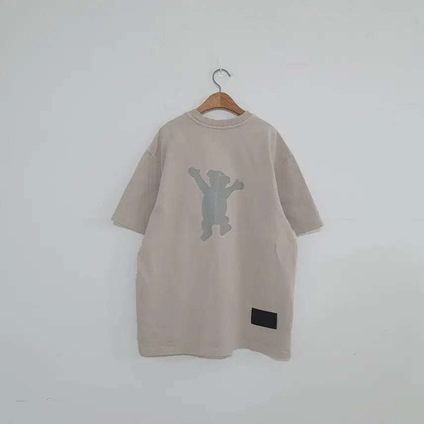 [BUNJANG] WE11DONE Beige Bear Print T-Shirt / No.26051010 WE11DONE 웰던 곰돌이 반팔 티셔츠 베이지