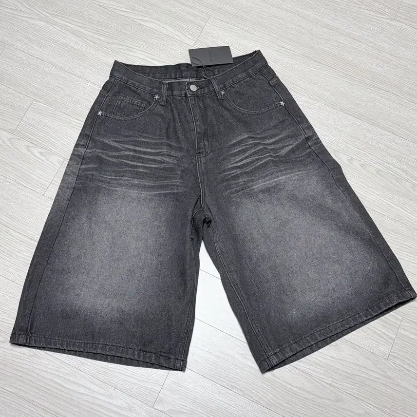 [BUNJANG] Easy Noisy Denim Bermuda Shorts / (새상품) 이지노이지 데님 버뮤다팬츠