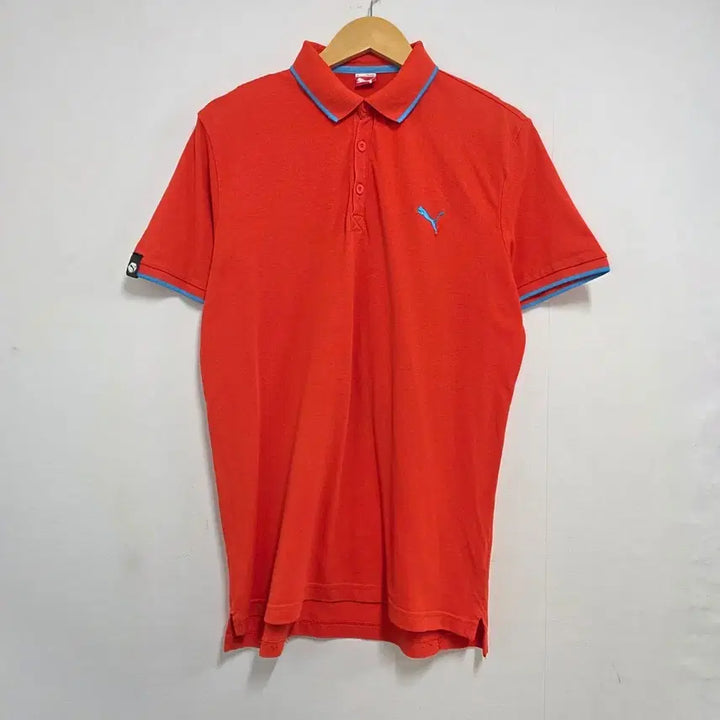 [BUNJANG] Puma XL Orange Colorblock Polo Shirt / XL 푸마 오렌지 배색 반팔 카라티셔츠