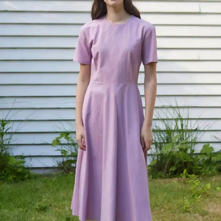 [BUNJANG] Nonlocal Linen Cotton Blend Flare Dress / 논로컬