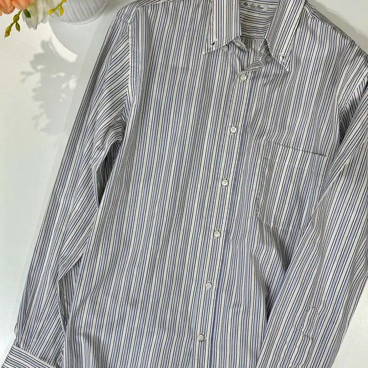 [BUNJANG] Loro Piana Maglia Ivory Stripe Shirt / 로로피아나 마글리아 아이보리 스트라이프 셔츠