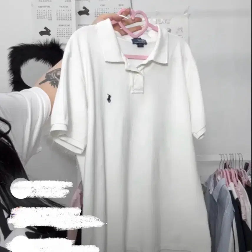 [BUNJANG] Vintage Polo PK T-shirt White / 빈티지 폴로 pk티 화이트 스포티 러힙 너드깔