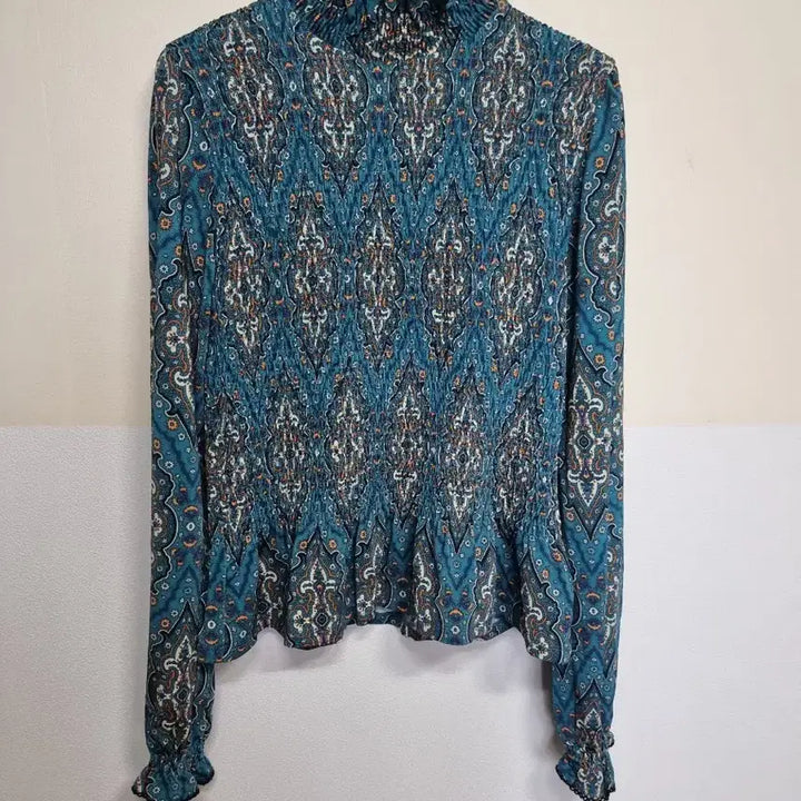 [BUNJANG] Sandro Wave Pleated Blouse (S) / * 산드로 물결주름 블라우스 S 사이즈