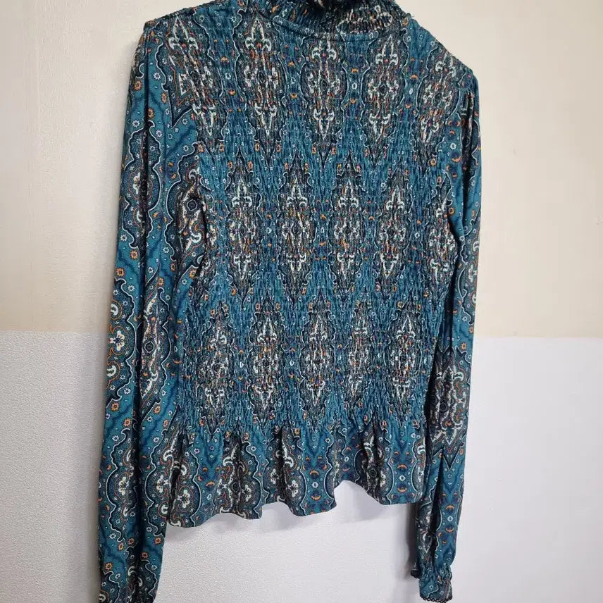 [BUNJANG] Sandro Wave Pleated Blouse (S) / * 산드로 물결주름 블라우스 S 사이즈