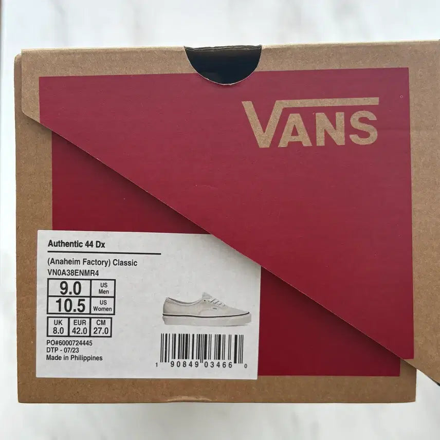 [BUNJANG] Vans Anaheim Authentic Ivory Sneakers / VANS 반스 에너하임 애너하임 어센틱 아이보리 270 미착용 새상품