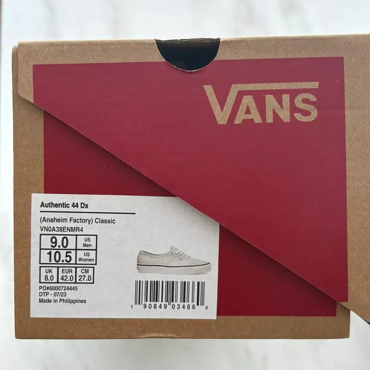 [BUNJANG] Vans Anaheim Authentic Ivory Sneakers / VANS 반스 에너하임 애너하임 어센틱 아이보리 270 미착용 새상품