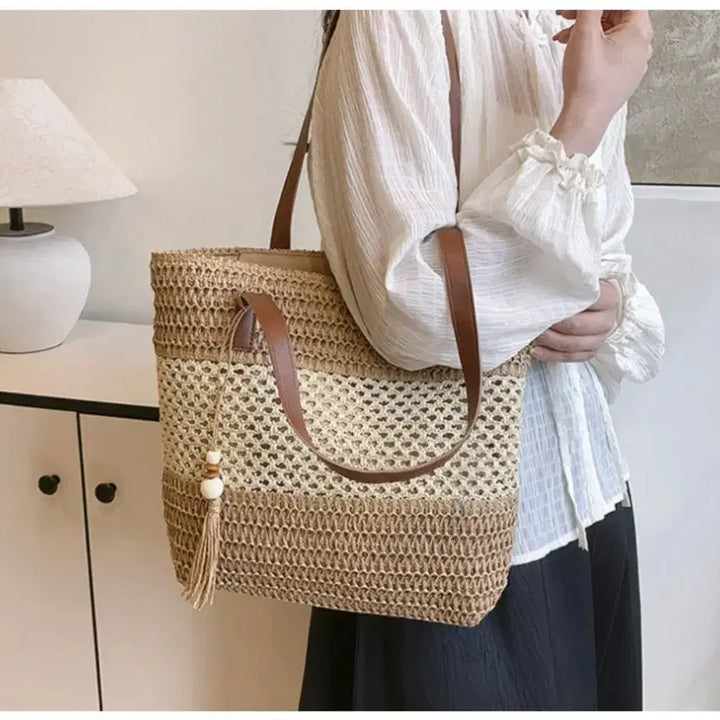 [BUNJANG] Rattan Tote Bag / 라탄가방