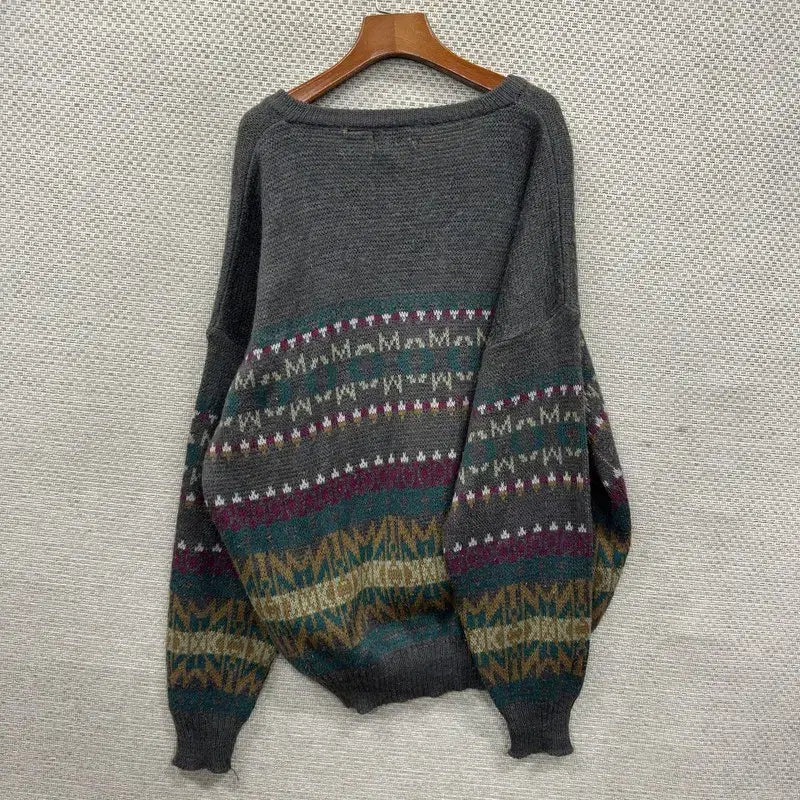 [BUNJANG] Vintage V-Neck Wool Knit 2XL / 빈티지 브이넥 울 니트 2XL M15790