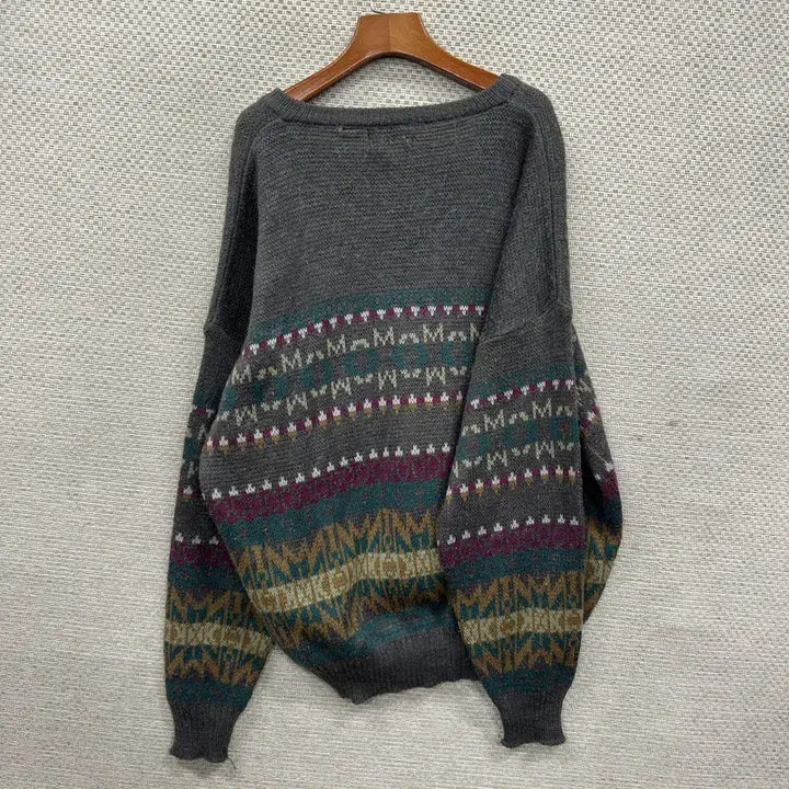 [BUNJANG] Vintage V-Neck Wool Knit 2XL / 빈티지 브이넥 울 니트 2XL M15790