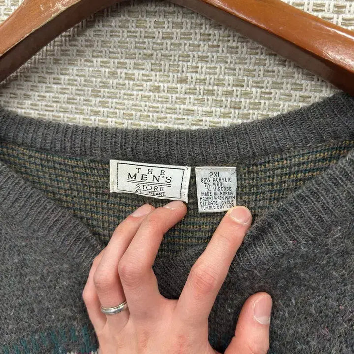 [BUNJANG] Vintage V-Neck Wool Knit 2XL / 빈티지 브이넥 울 니트 2XL M15790