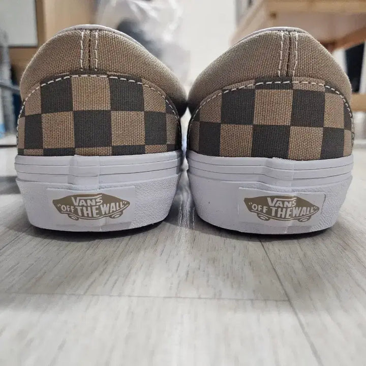 [BUNJANG] Vans Slip-On Canvas Block Brown 220mm / 반스 슬립온 캔버스 블록 브라운 220mm
