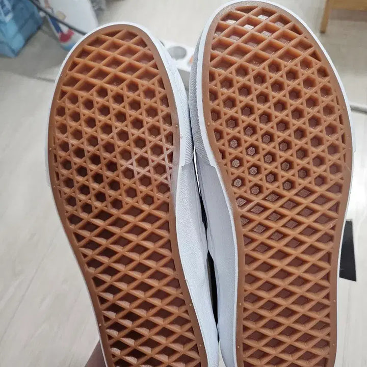 [BUNJANG] Vans Slip-On Canvas Block Brown 220mm / 반스 슬립온 캔버스 블록 브라운 220mm