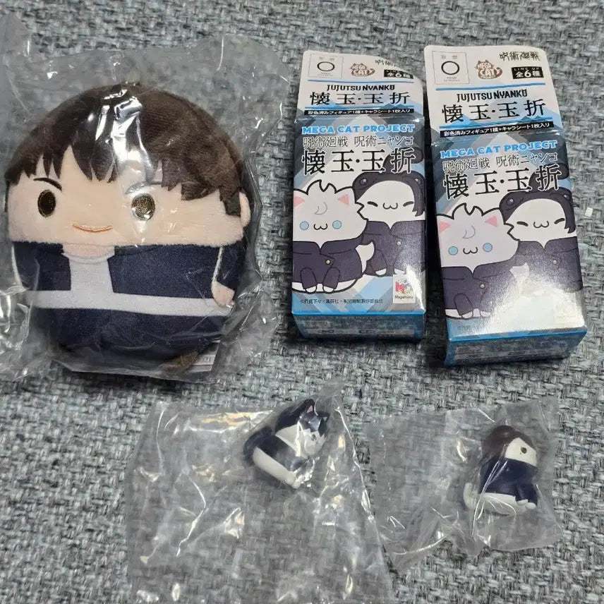 [BUNJANG] Jujutsu Kaisen Megacat &amp; Fuwa Kororin Bundle Set / 주술회전 메가캣+후와 코로링