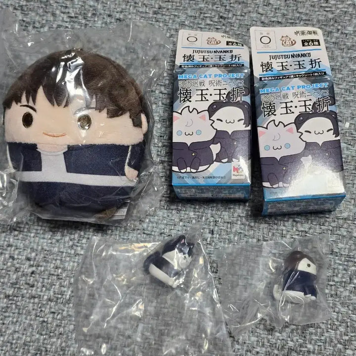 [BUNJANG] Jujutsu Kaisen Megacat &amp; Fuwa Kororin Bundle Set / 주술회전 메가캣+후와 코로링