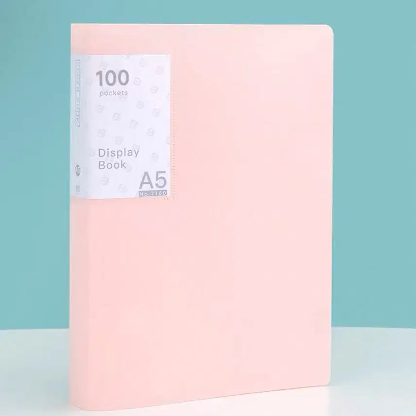 [BUNJANG] A5 Binder 100 Pocket Pages Pink / A5 바인더 100매 포켓 핑크