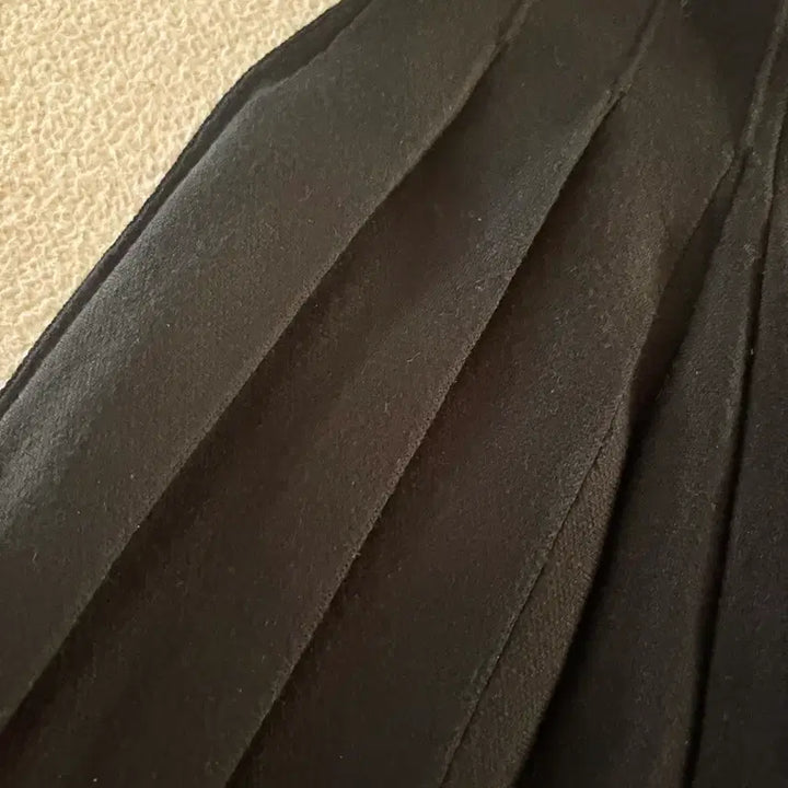 [BUNJANG] Black Pleated Knit Mini Skirt / 검정 플리츠 니트 미니스커트