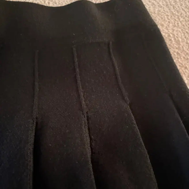 [BUNJANG] Black Pleated Knit Mini Skirt / 검정 플리츠 니트 미니스커트