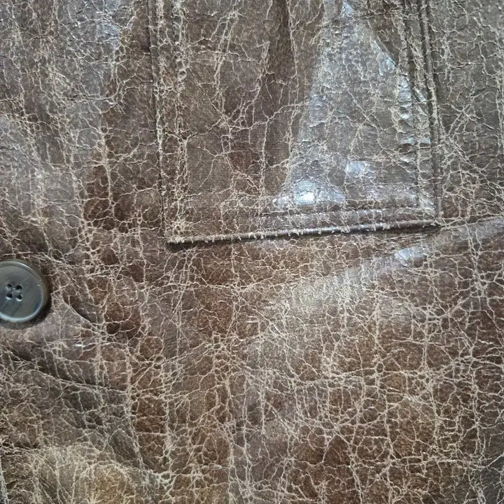 [BUNJANG] Creek Brown Leather Jacket / 브라운 레더 크릭 자켓 자켓 (새상품인데 벨트 분실)