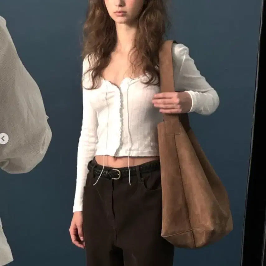 [BUNJANG] The Vanett Ravioli Lace-Trim Button-Up Top / 더바넷 라비올리 Ravioli Lace-Trim Button-Up Top