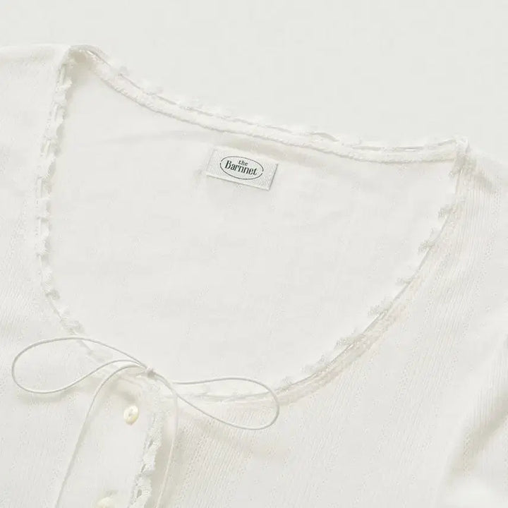 [BUNJANG] The Vanett Ravioli Lace-Trim Button-Up Top / 더바넷 라비올리 Ravioli Lace-Trim Button-Up Top